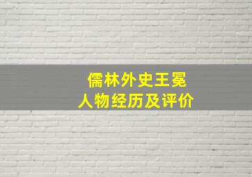 儒林外史王冕人物经历及评价