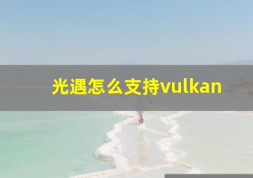 光遇怎么支持vulkan