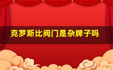 克罗斯比阀门是杂牌子吗