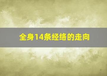 全身14条经络的走向