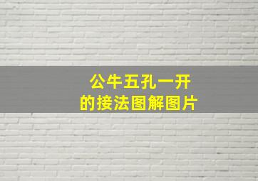 公牛五孔一开的接法图解图片