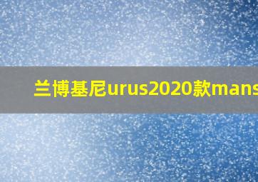 兰博基尼urus2020款mansory