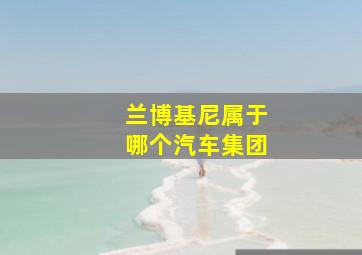 兰博基尼属于哪个汽车集团