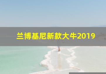 兰博基尼新款大牛2019