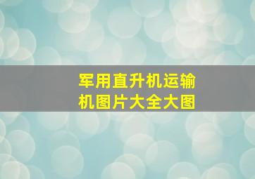 军用直升机运输机图片大全大图