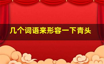 几个词语来形容一下青头