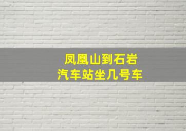 凤凰山到石岩汽车站坐几号车