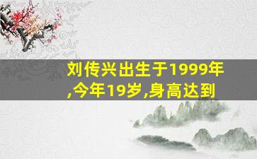 刘传兴出生于1999年,今年19岁,身高达到