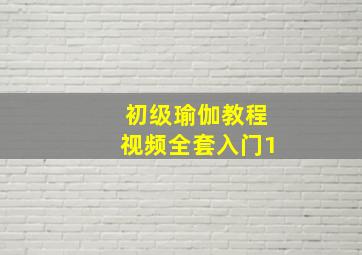 初级瑜伽教程视频全套入门1