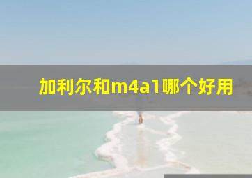 加利尔和m4a1哪个好用