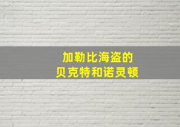 加勒比海盗的贝克特和诺灵顿