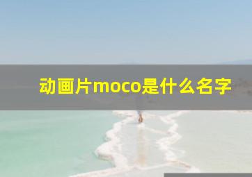 动画片moco是什么名字