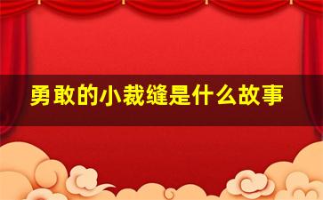 勇敢的小裁缝是什么故事