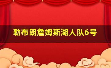 勒布朗詹姆斯湖人队6号