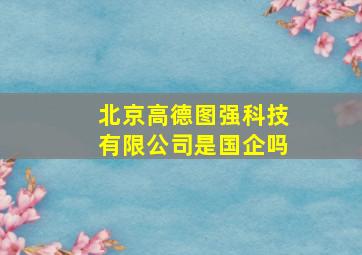 北京高德图强科技有限公司是国企吗