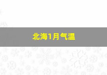 北海1月气温