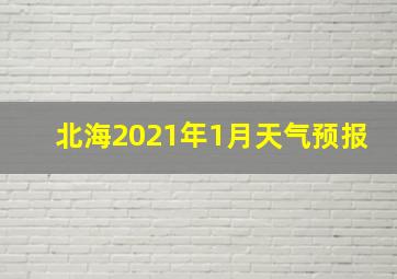 北海2021年1月天气预报