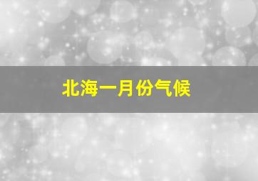 北海一月份气候