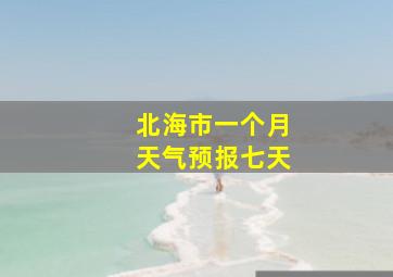 北海市一个月天气预报七天