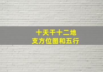 十天干十二地支方位图和五行