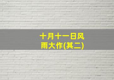 十月十一日风雨大作(其二)