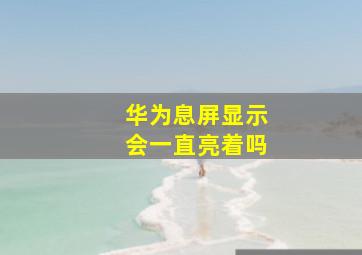 华为息屏显示会一直亮着吗