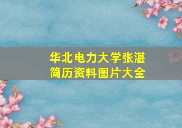 华北电力大学张湛简历资料图片大全