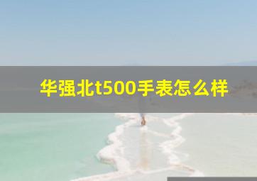 华强北t500手表怎么样