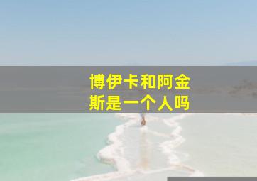 博伊卡和阿金斯是一个人吗