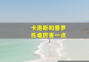 卡洛斯和普罗托谁厉害一点