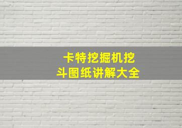 卡特挖掘机挖斗图纸讲解大全