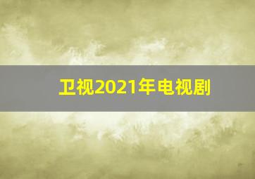 卫视2021年电视剧