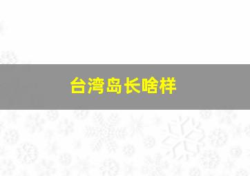 台湾岛长啥样