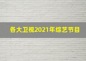 各大卫视2021年综艺节目