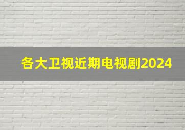 各大卫视近期电视剧2024