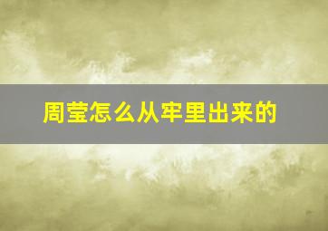 周莹怎么从牢里出来的