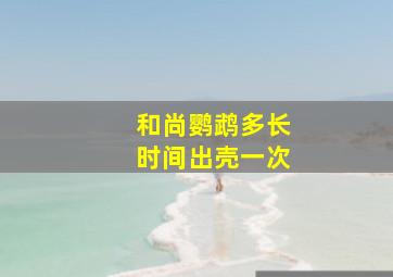 和尚鹦鹉多长时间出壳一次