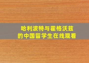 哈利波特与霍格沃兹的中国留学生在线观看