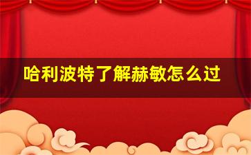 哈利波特了解赫敏怎么过