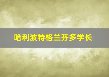 哈利波特格兰芬多学长