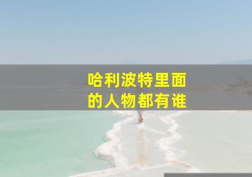 哈利波特里面的人物都有谁