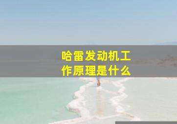 哈雷发动机工作原理是什么