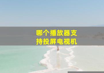 哪个播放器支持投屏电视机