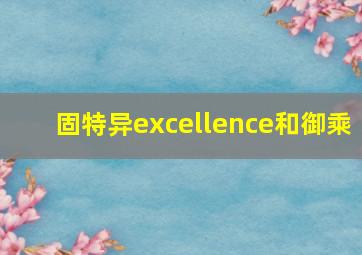 固特异excellence和御乘