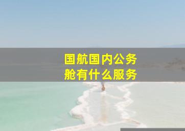 国航国内公务舱有什么服务