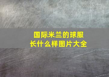 国际米兰的球服长什么样图片大全