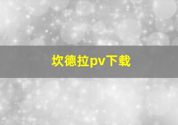 坎德拉pv下载