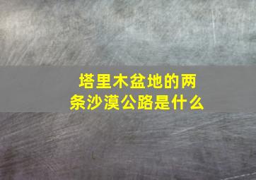 塔里木盆地的两条沙漠公路是什么