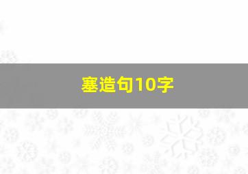 塞造句10字