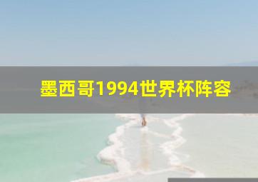 墨西哥1994世界杯阵容